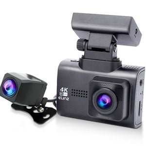 Elinz 4K 2K Dual Dash Cam WiFi GPS Dashboard Camera Recorder WDR Night Vision Car Charger