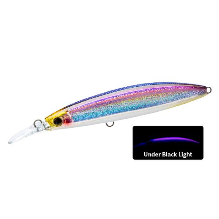 Duel Hardcore Bullet Fast 120mm Sinking Long Cast Hard Body Fishing Lure HKVK  Fluorescent Purple Japanese Anchovy