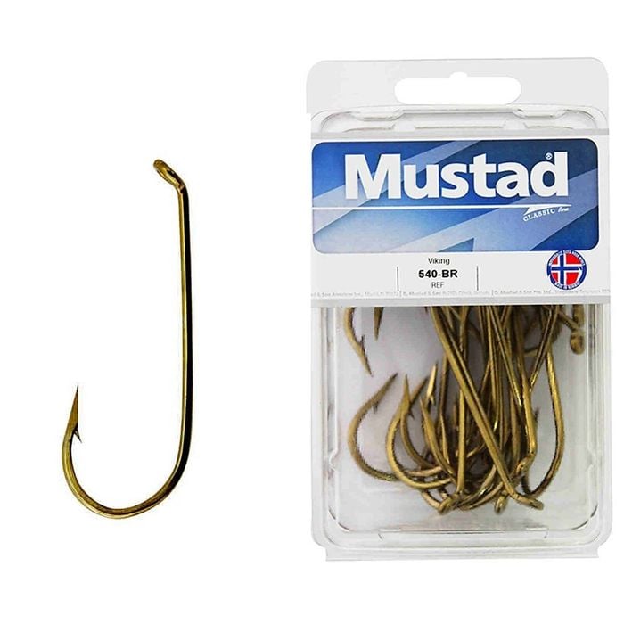 Mustad 540 - Size 5/0 Qty 25 - Viking Bronzed Forged
