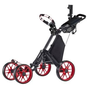 CaddyTek CaddyCruiser ONE Pro  4-Wheel Golf Buggy - Red