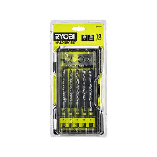 Ryobi 10 Piece Masonry Drill Bit Set Bunnings Australia