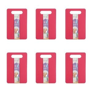 6PK Topchef Kids Kitchen Chopping Cutting Board 29x19cm Assorted 3y+
