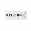 Sandleford 100 x 50mm Please Ring Silver Self Adhesive Sign