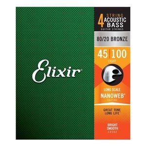 Elixir #14502 Acoustic Bass Nano Guitar String Light 45-100