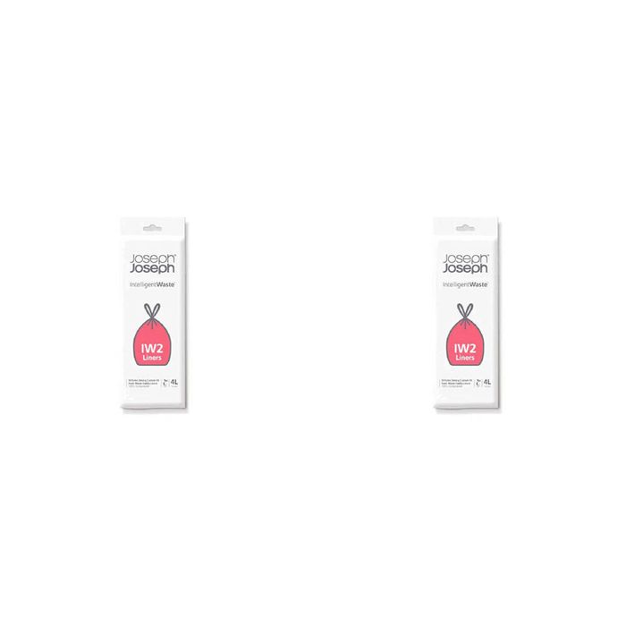 2x 50pc Joseph Joseph IW2 4L/36cm Food Waste Caddy Liners Bags For Bin White