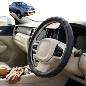 Australian Goose Steering Wheel Cover for Isuzu D-Max Space Cab 2013 - 2020 (RT) Circle Black