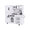 Costway Kids Pretend Play Kitchen Wooden Toy Set Kitchen Cooking Playset - White