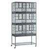 Flyline Triple-Double Breeding Bird Cage for Canary Parakeet Cockatiel Lovebird Finch