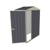 Build-a-Shed 1.5 x 0.8 x 2.3m Single Sliding Door Gable Shed with Single Hinged Side Door - Grey