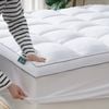 Zinus King Quilted Bamboo Mattress Topper With Elastic Skirt - Fits 40cm Thick Mattresses