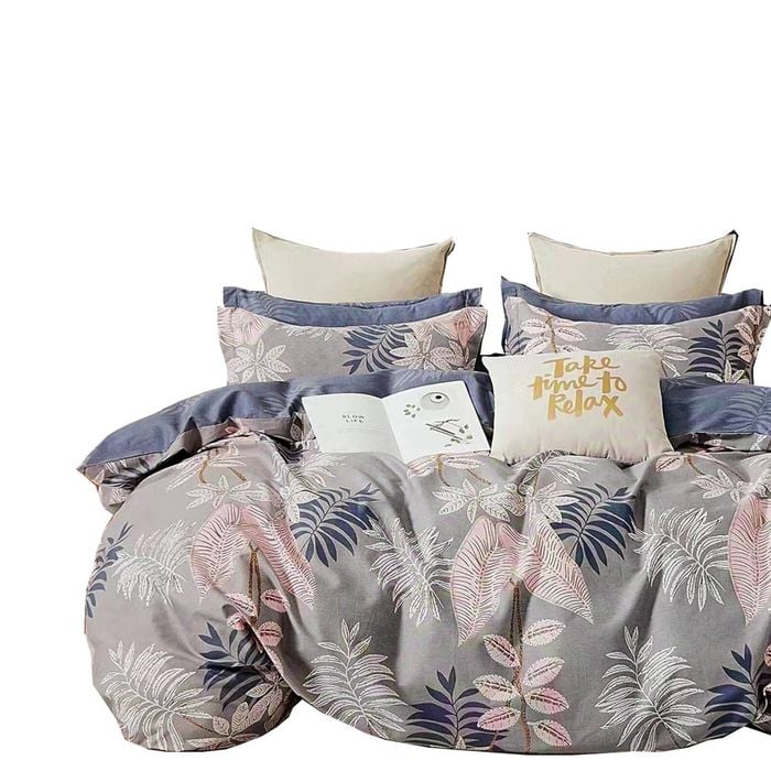 Bloomington Pippa Lees 100% Cotton Reversible Quilt Cover Set Queen 210 x 210 cm