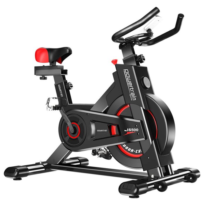 PowerTrain Black IS500 Heavy Flywheel Exercise Spin Bike