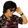 MENS COSTUME WIG Fancy Dress Halloween Party Accessory 70s 80s Hair Fun Funny - Black - Black