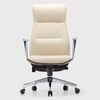 Eureka ROYAL - OC08 SLIM, Silicone Leather Executive Office Chair - OFF-WHITE
