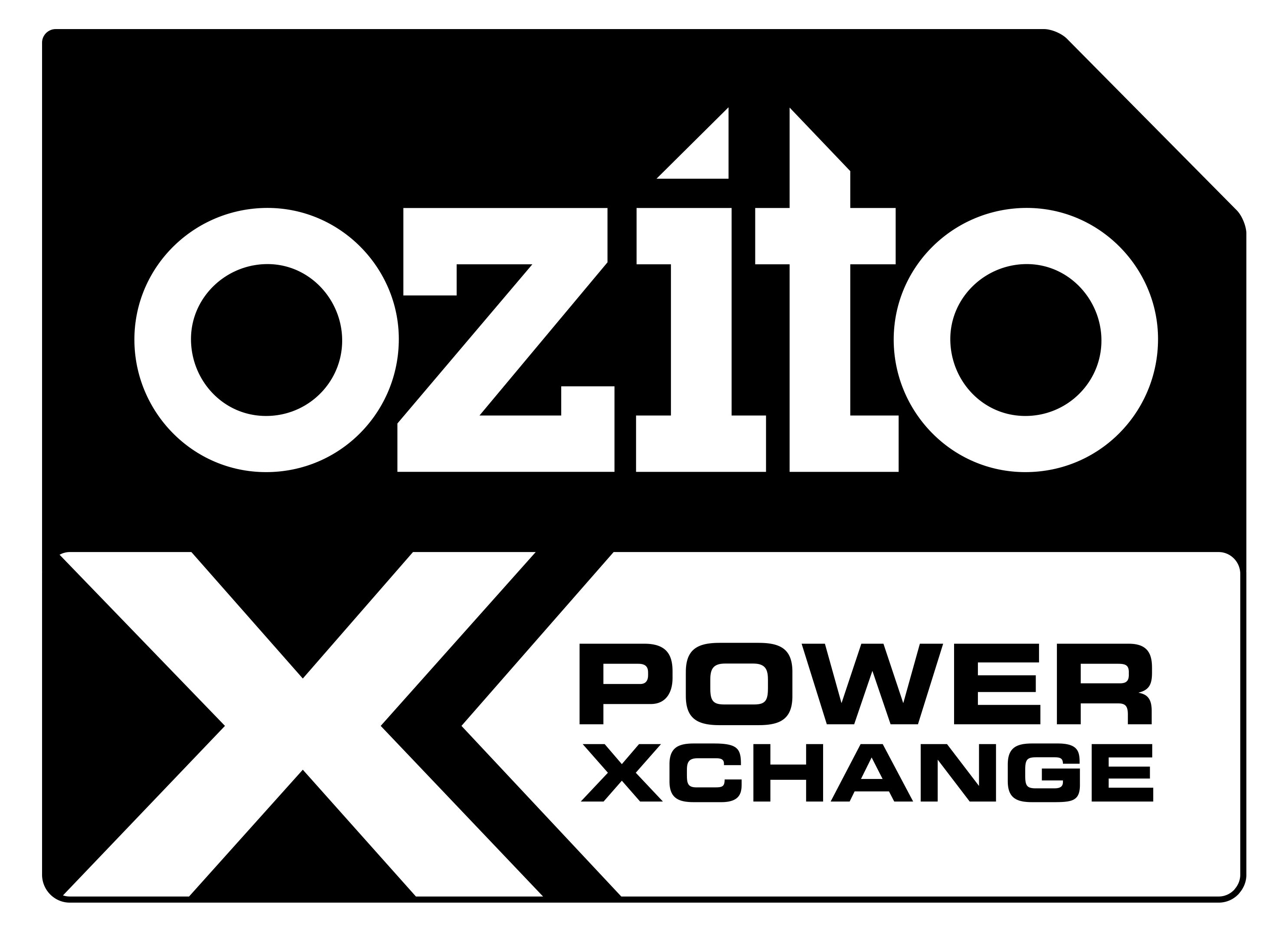 Ozito logo in black and white