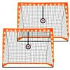 Advwin Light Up Soccer Goals for Kids, Pop Up Soccer Goal for Backyard Training with Carry Bag, Soccer Net Gifts, 2 Pack
