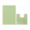 Bathroom Bath Mat Toilet Root Mat Set Non Slip Chenille Absorbent - 2pcs