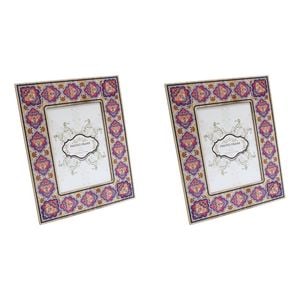 2PK LVD Wooden Glass Picture/Photo Decor Frame 5x7 21.5x26.5x1.5cm Sari