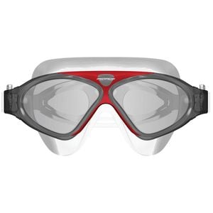Mirage Adult Lethal Oversized Silicone Swimming Goggles Smoke/Red
