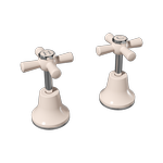 EZYFIX Classic Retrofit Basin/Sink Tap Assemblies A/Ivory WELS 5 Star 5.5L/min
