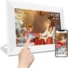 Catzon Digital Picture Frame 10.1 Inch WiFi HD IPS Touch Screen 32GB-White