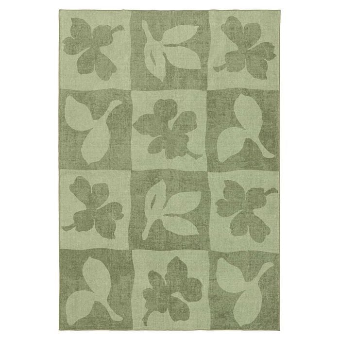 Loopsie-320cm X 230cm-knightsbridge Printed Green Washable Rug