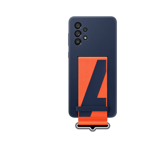 Samsung Silicone Cover With Strap For Samsung Galaxy A73 5G - Navy