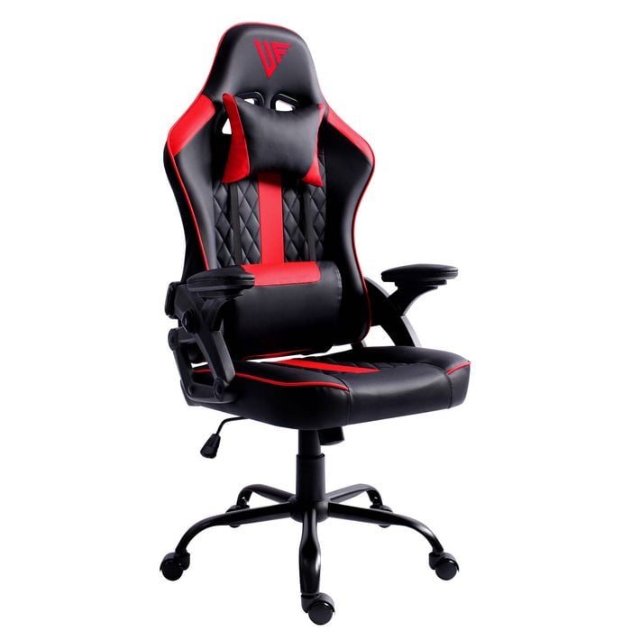 Ufurniture Gaming Chair High Back Height Adjustable Black&Red