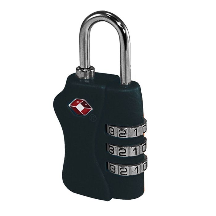 Tosca TSA Approved Luggage Bag Security Combination Safety Lock - Black