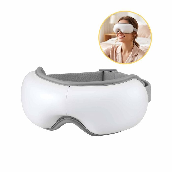 Livemor Eye Massager With Heat Sleeping Eyes Mask Folding With Bluetooth Music For Fatigue Relief