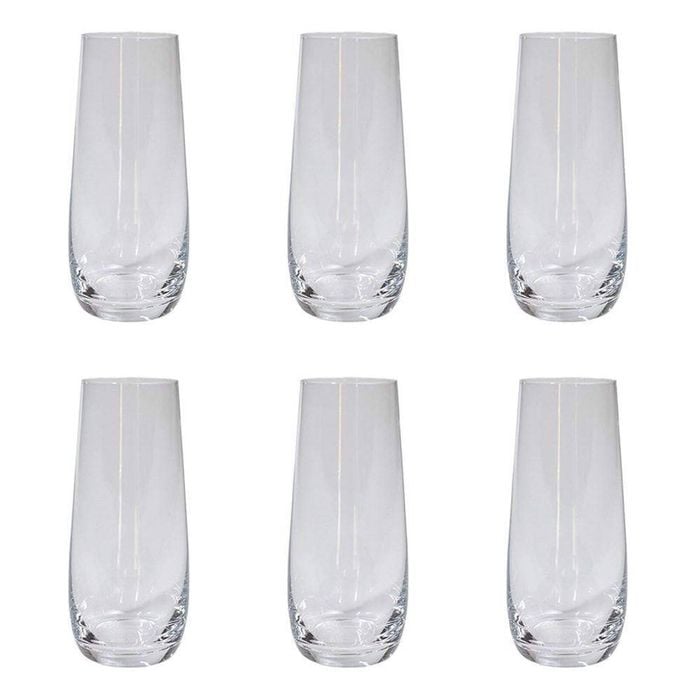 Grand Cru 6 Piece Stemless Glass Flute Set 290ml Alex Liddy