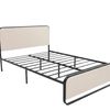 Haisla Velvet Bed Frame Cream - Queen