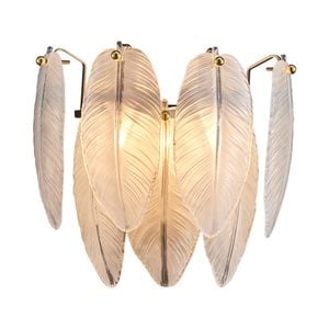 LumenSphere Fairy 2-Light Wall Light - Gold Finish, Opal Artistic Glass, Iron Frame, G9 Base