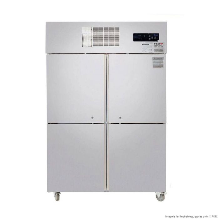 Thermaster TROPICAL 4 x Half door SS Fridge