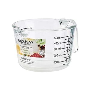 Wiltshire Borosilicate Glass Measuring Jug - 2 Cups (500ml)