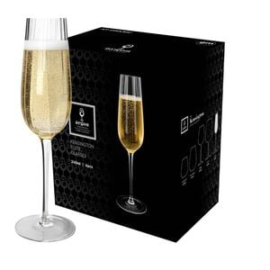 Argon Tableware Kensington Optic Crystal Champagne Flutes - 240ml - Pack Of 24