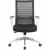 Lorell Conference Horizontal Mesh High Back Fabric Swivel Chair Seat Black
