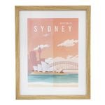 LVD Framed Glass/Resin 40x50cm Print Sydney Wall Hanging Art