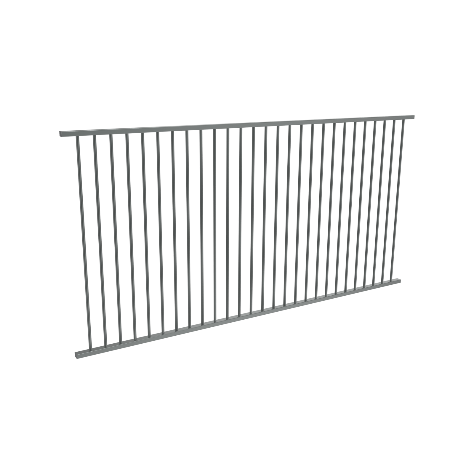 ProtectorAl 1201 - 2399 x 1200mm Black Aluminium Picket Top Pool Fence Panel thumbnail 2
