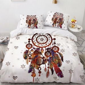 3D Feather Star 172 Bed Pillowcases Quilt King Size