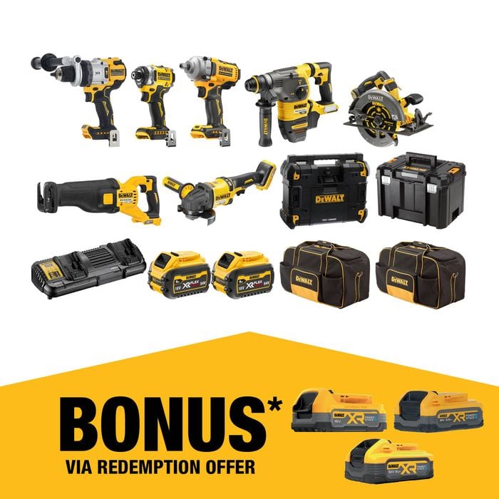 DeWALT 18V/54V XR 9.0Ah 8 Piece Mixed Voltage Combo Kit DCZ803X2-XE