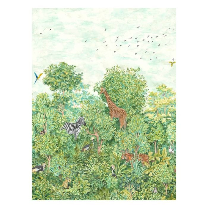 Green Into the Wild Mural Wallpaper  2.1m x 2.8m
