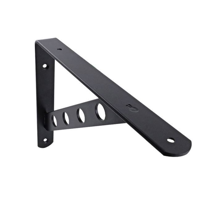 Carinya 250 x 195mm Black Heavy Duty Circle Stayed Bracket