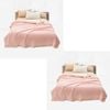 SOGA 2X Pink Throw Blankets – Thick Double-Sided Flannel Fleece