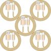PriceDumb 5 Pack 1m Data Transfer Charger Charging USB Type C Cable Cord Bulk Braided Gold Nylon