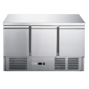 FED-X Stainless Steel Compact Workbench Fridge Static Cooling 218L XGNS1300B