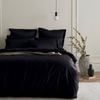 Bedding Co. Quilt Cover Set 1200TC Egyptian Cotton Luxurious Black Super King