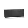 Macy 160cm Black Oak Sideboard Buffet