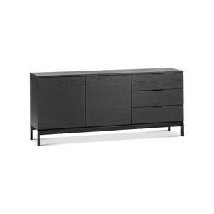 Macy 160cm Black Oak Sideboard Buffet
