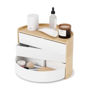 Umbra Moona Storage Box White & Natural 27x15x18cm